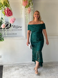 Prague Emerald Evening Gown