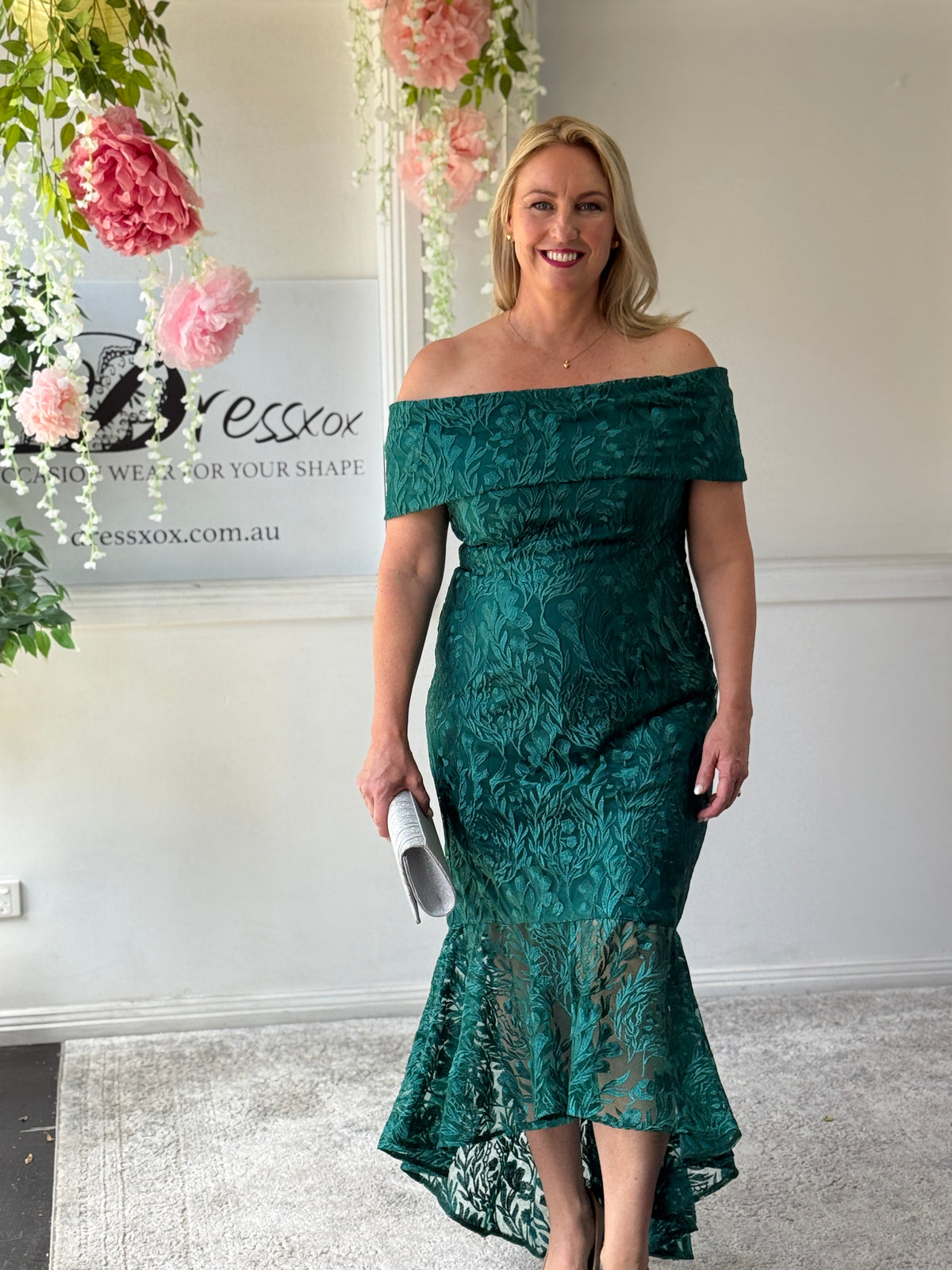 Prague Emerald Evening Gown