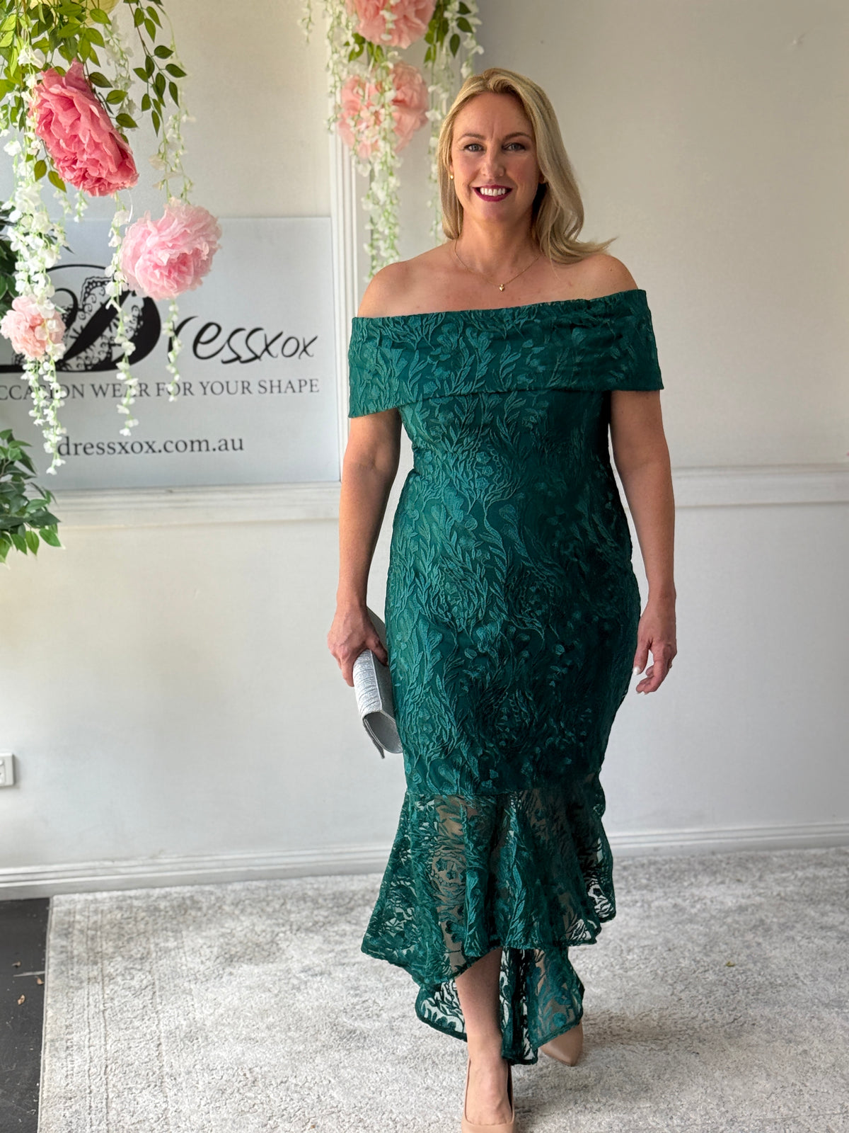 Prague Emerald Evening Gown