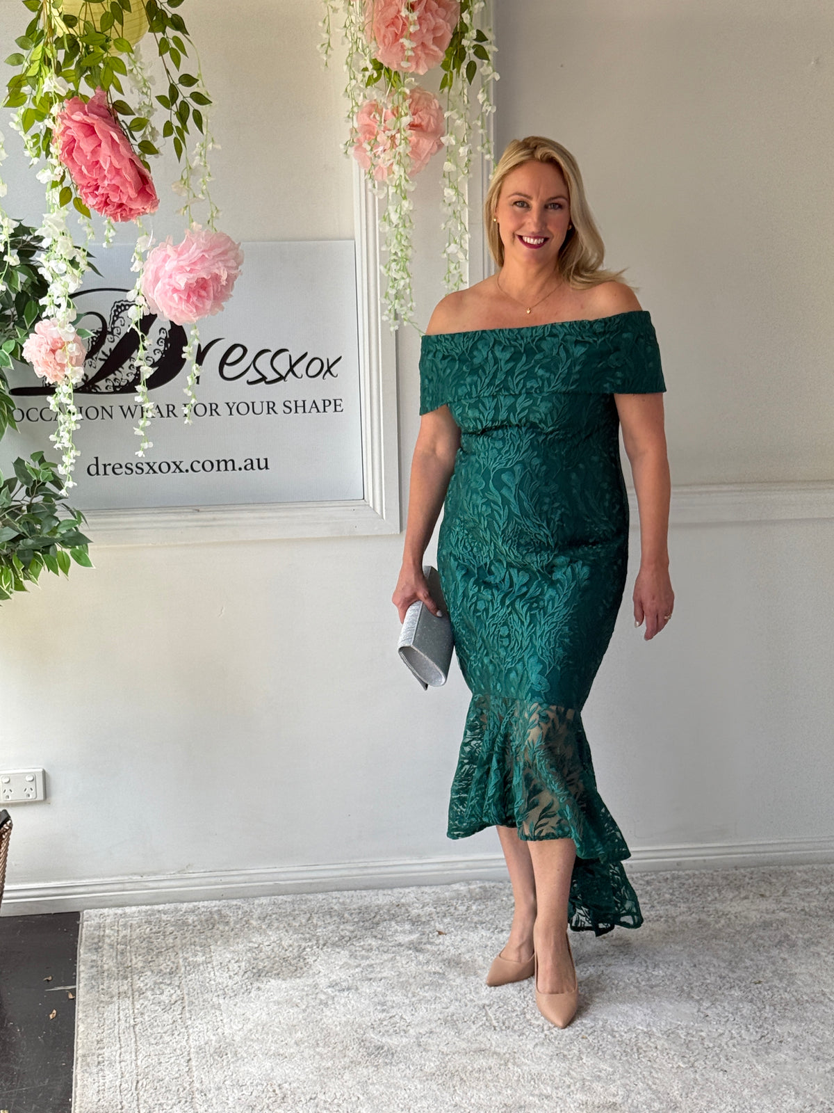 Prague Emerald Evening Gown