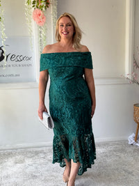 Prague Emerald Evening Gown