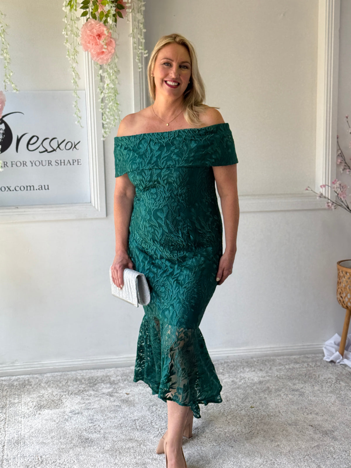 Prague Emerald Evening Gown