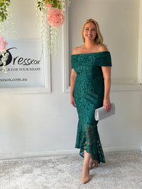 Prague Emerald Evening Gown