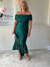 Prague Emerald Evening Gown