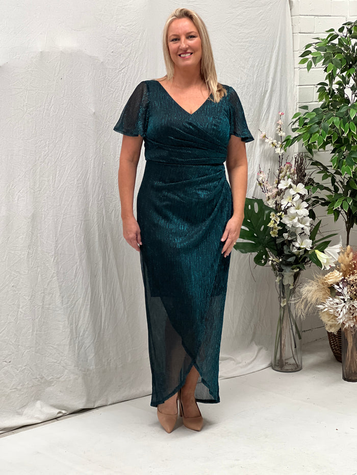 Quest Teal Shimmer Gown