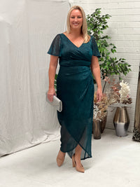 Gemma Teal Shimmer Gown