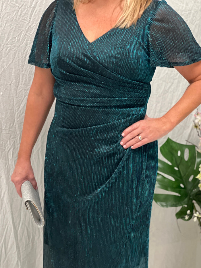 Gemma Teal Shimmer Gown