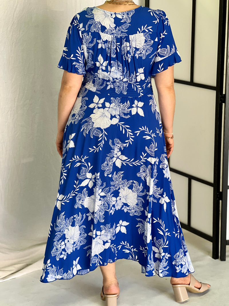 Quin Blue Floral Dress