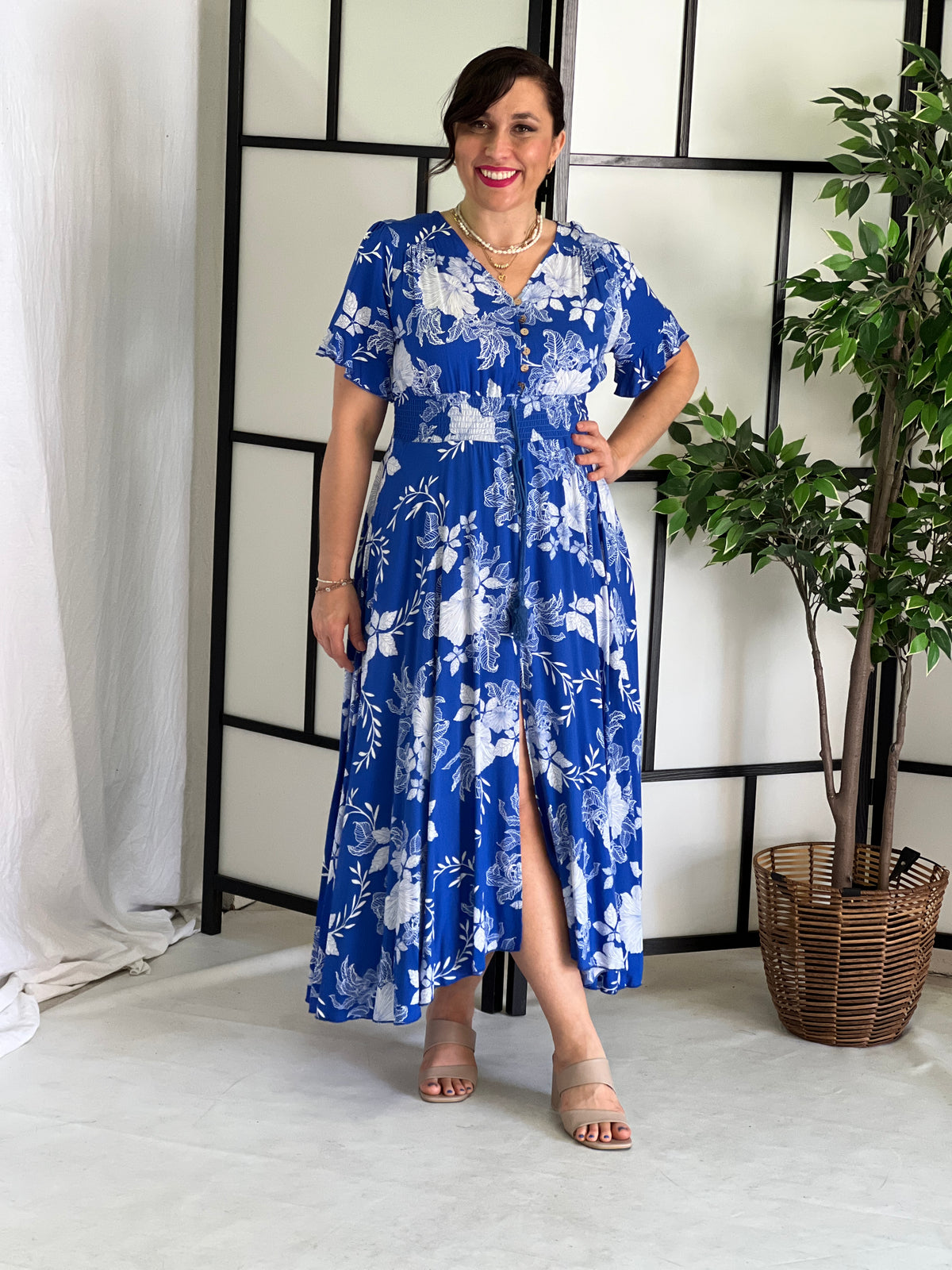 Quin Blue Floral Dress – Dressxox