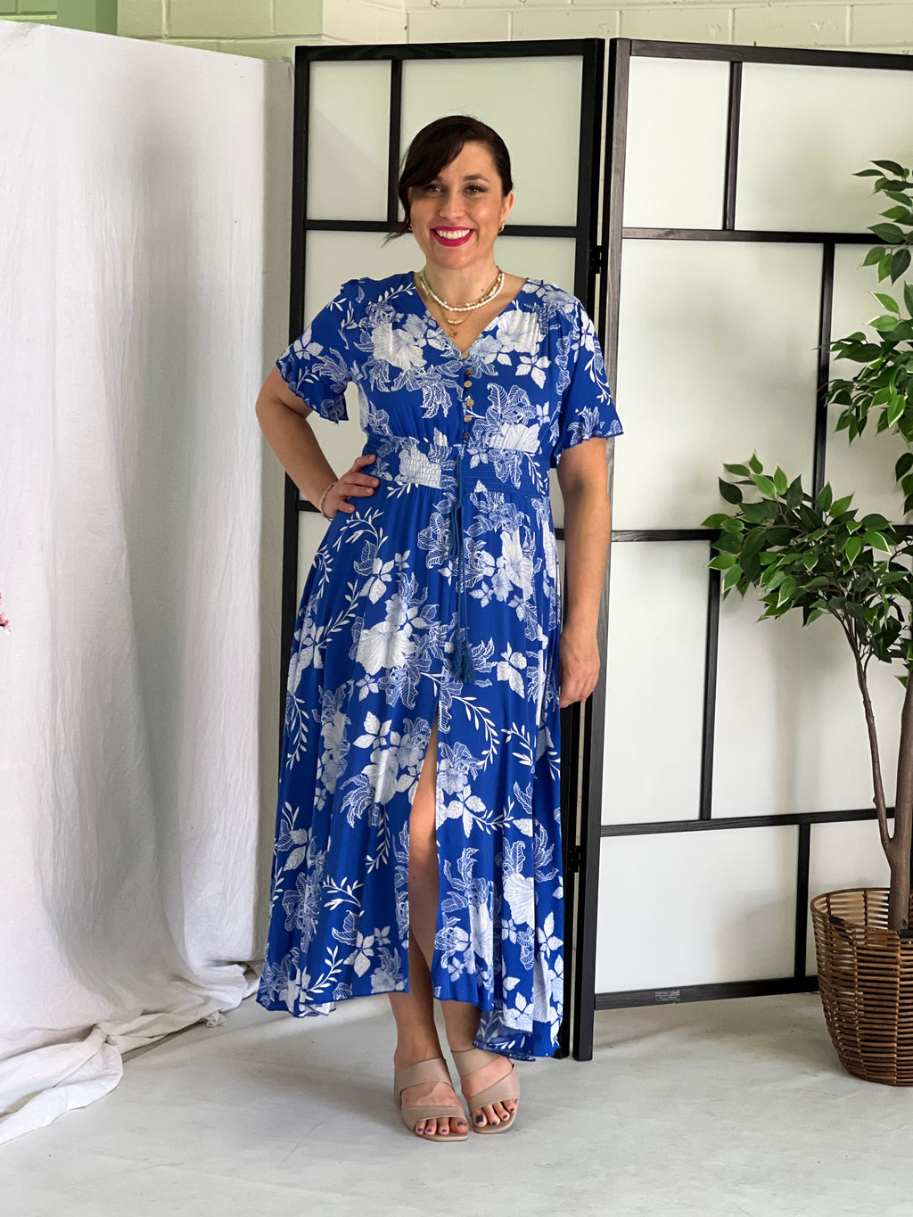 Quin Blue Floral Dress – Dressxox
