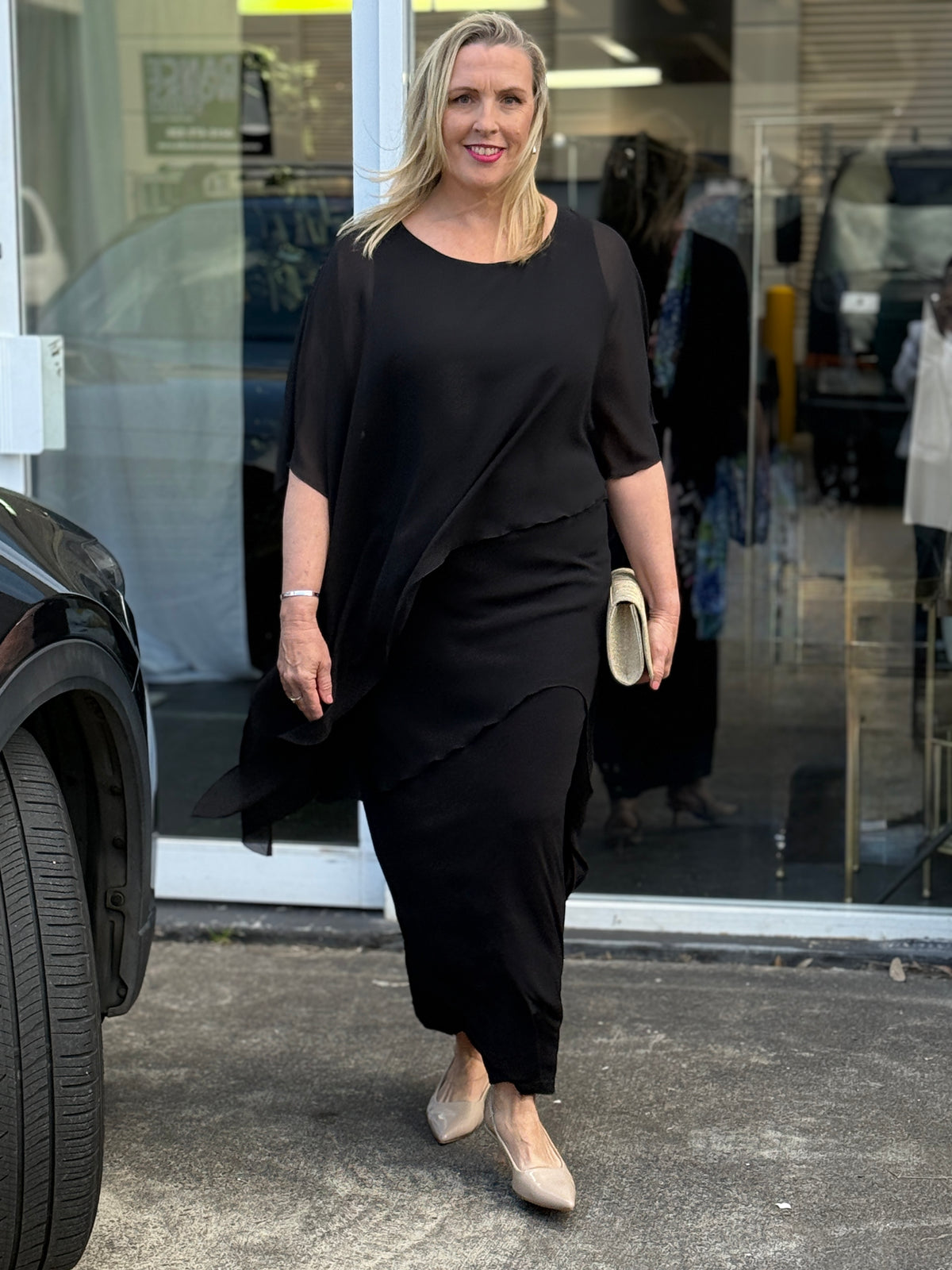 Conny Black Jersey Skirt