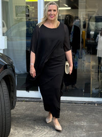 Conny Black Jersey Skirt