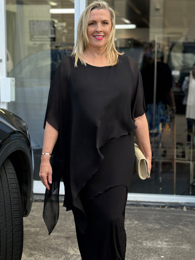 Conny Black Jersey Skirt
