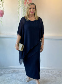 Conny Navy Jersey Skirt