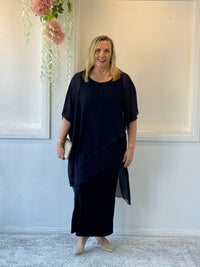 Conny Navy Jersey Skirt