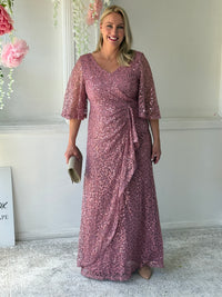 Quora Blush Sequin Gown