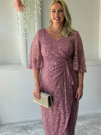 Quora Blush Sequin Gown