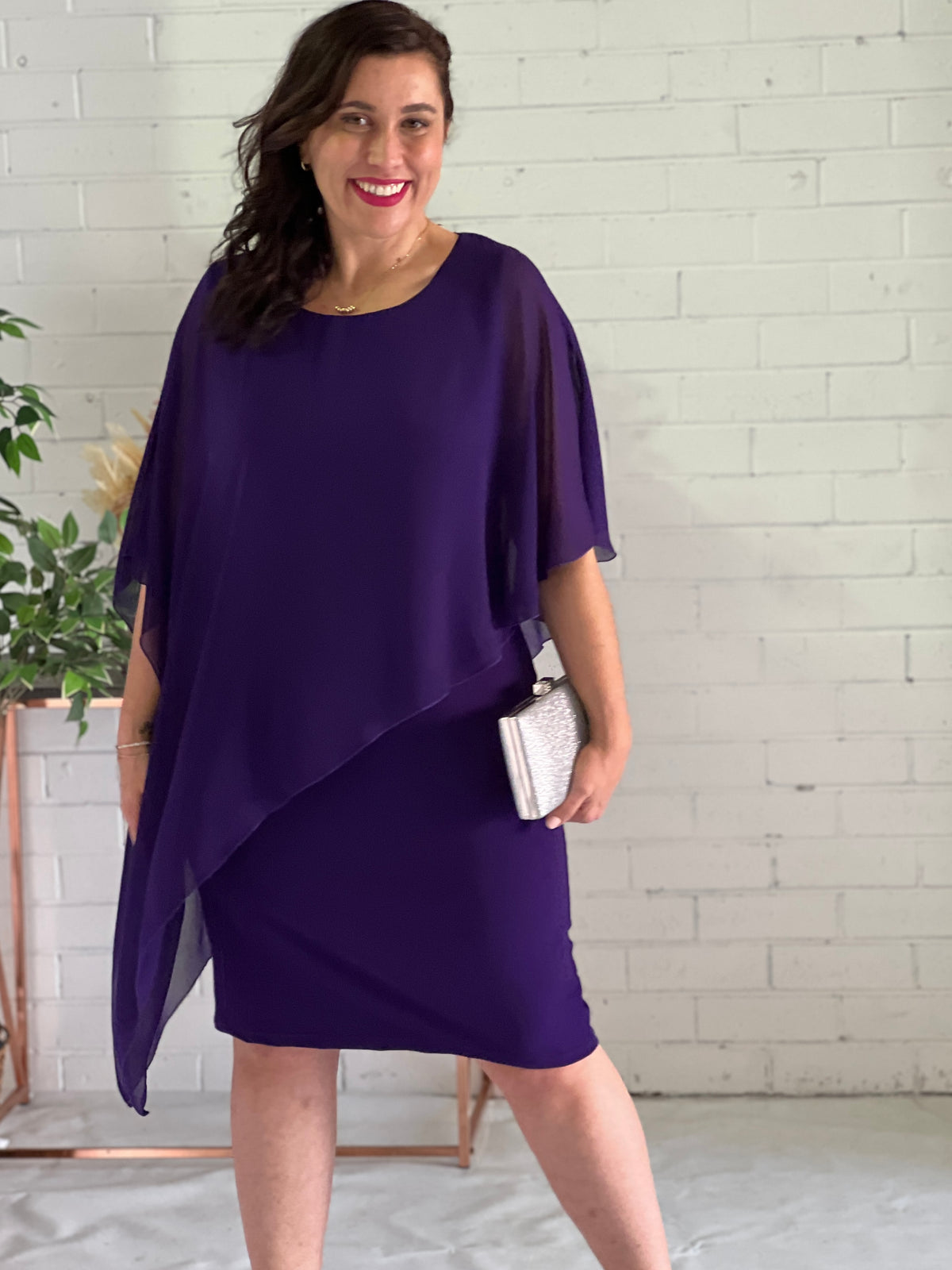 Renta Purple Event Dress