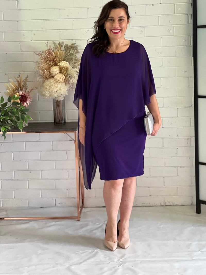 Renta Purple Event Dress