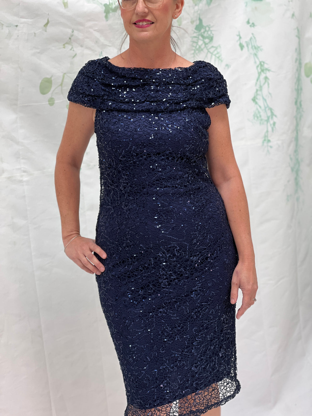 Rosmin Navy Evening Dress