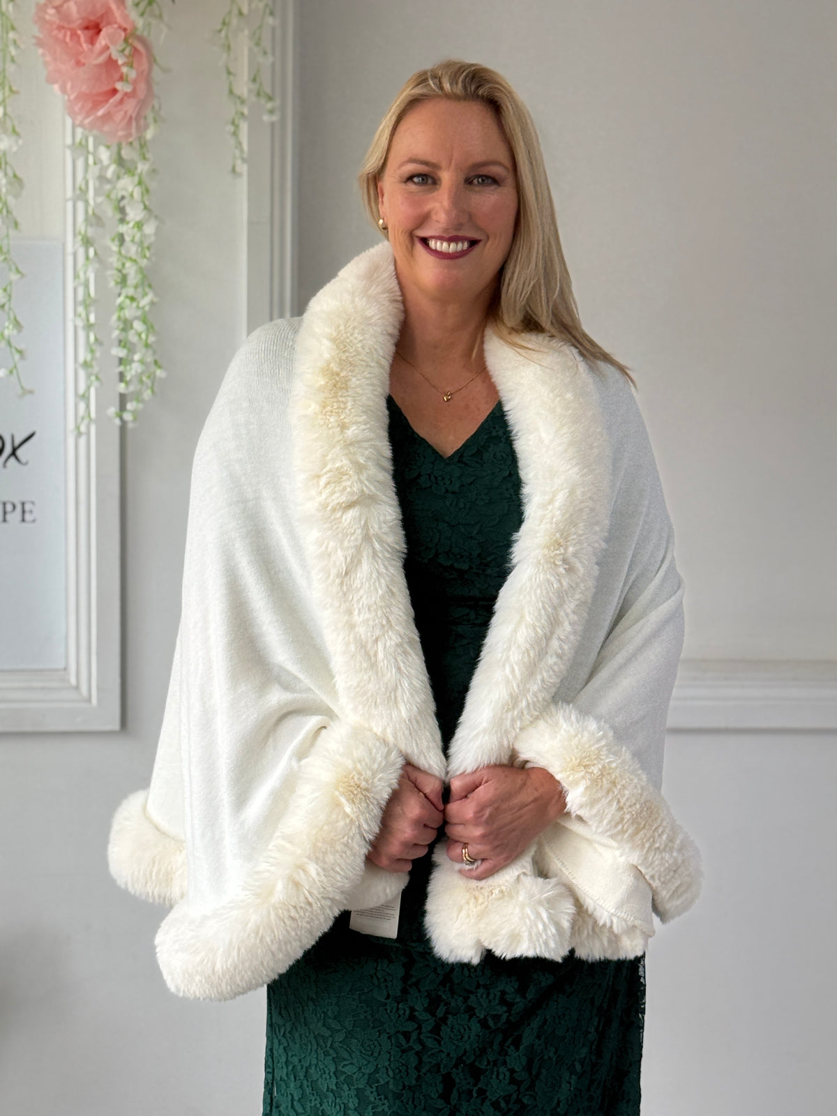 Salma Knit Shawl Cape