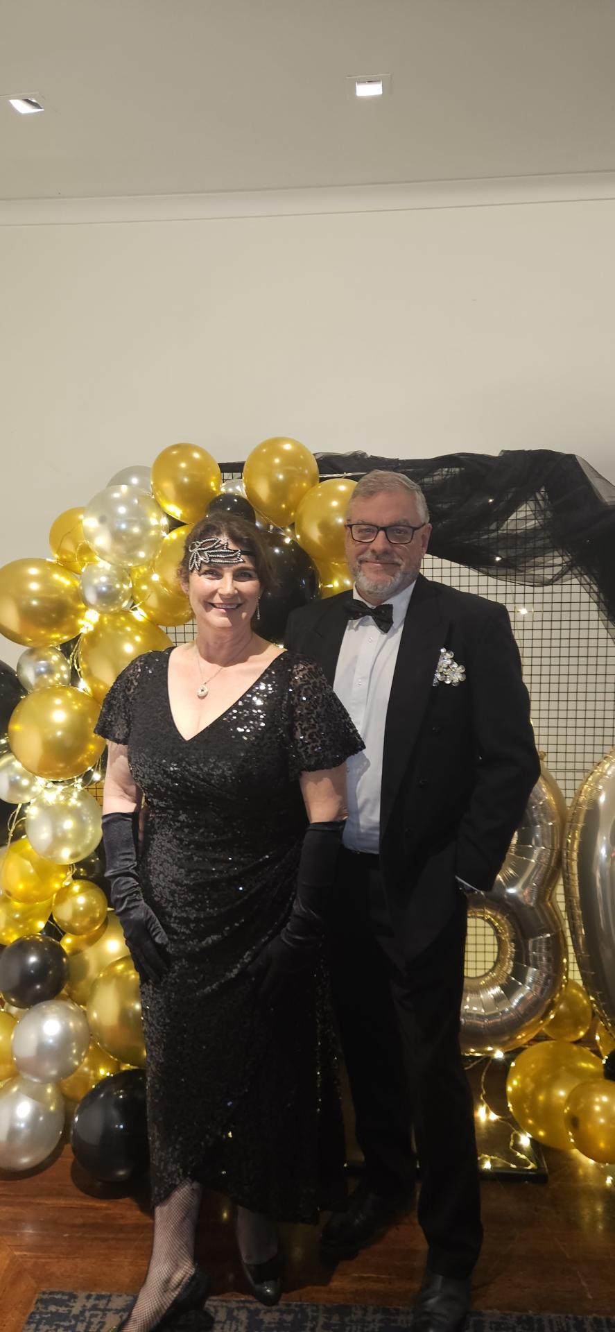 Finn Black Sequin Gown