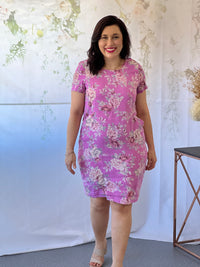 Sicily Pink Linen Dress