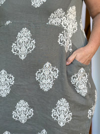 Sicily Taupe Linen Dress