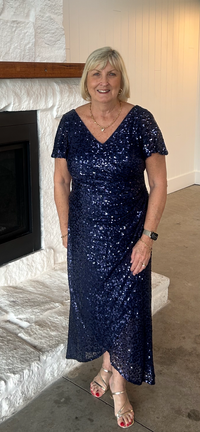 Finn Navy Sequin Gown