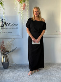 Tahlia Black Evening Dress