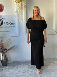 Tahlia Black Evening Dress