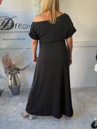 Tahlia Black Evening Dress