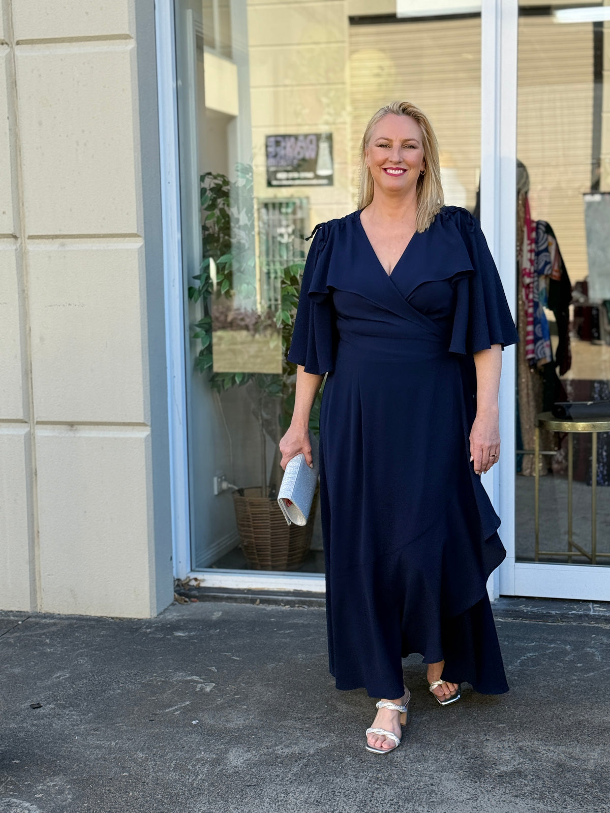 Taylor Navy Wrap Dress