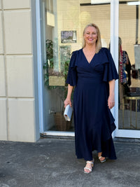 Taylor Navy Wrap Dress