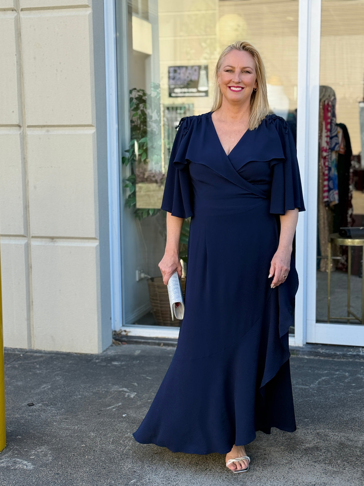 Taylor Navy Wrap Dress