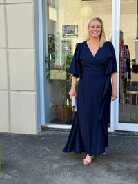 Taylor Navy Wrap Dress
