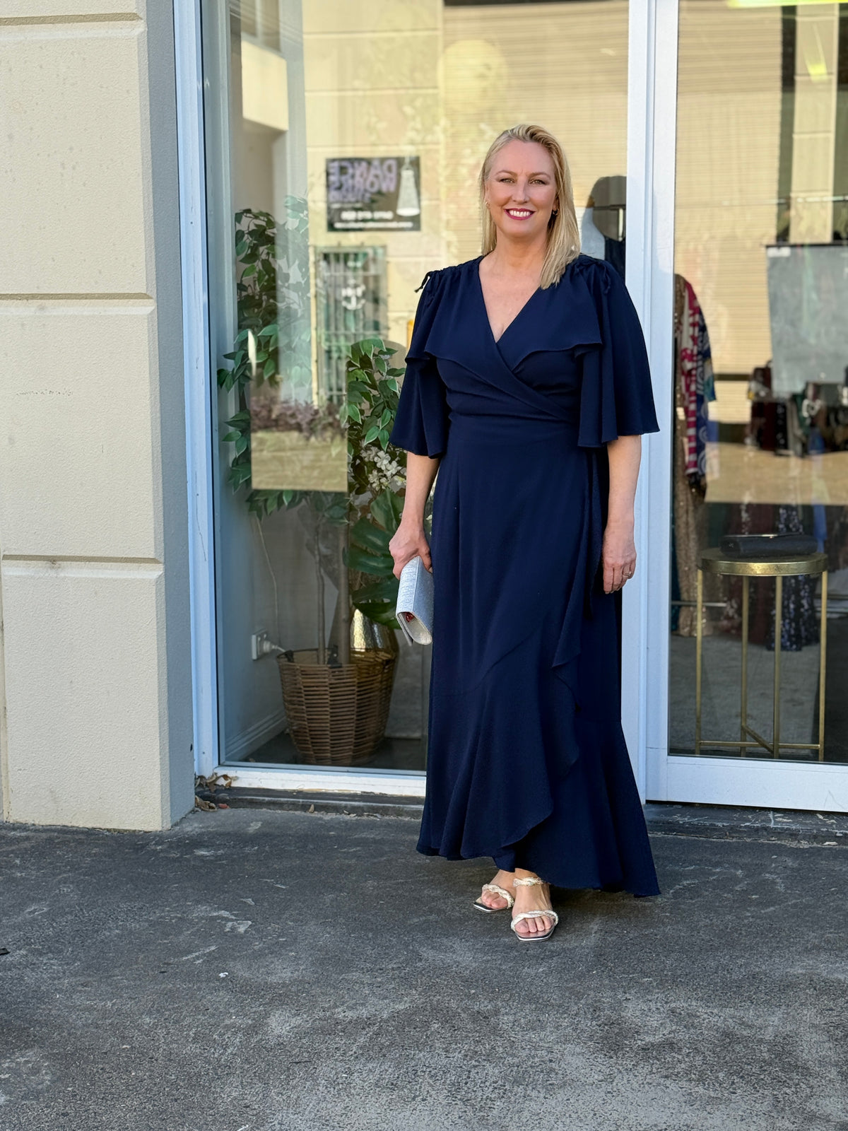 Taylor Navy Wrap Dress