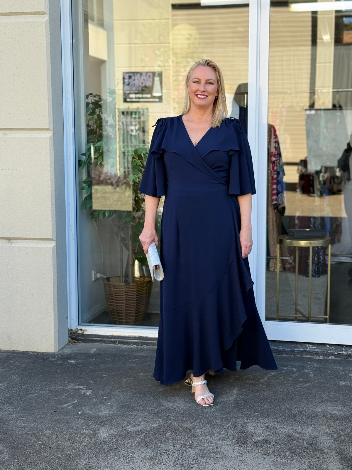 Taylor Navy Wrap Dress