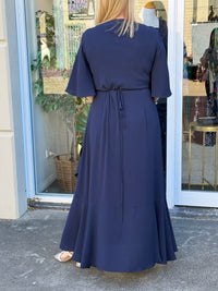 Taylor Navy Wrap Dress