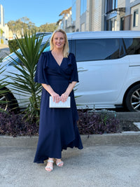 Taylor Navy Wrap Dress