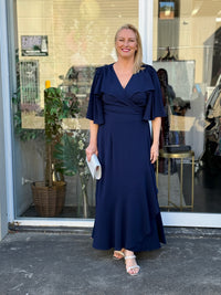 Taylor Navy Wrap Dress