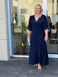 Taylor Navy Wrap Dress