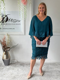 Tiama Emerald Lace Dress