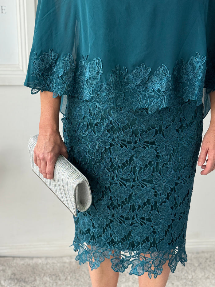 Tiama Emerald Lace Dress