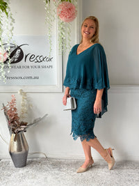 Tiama Emerald Lace Dress