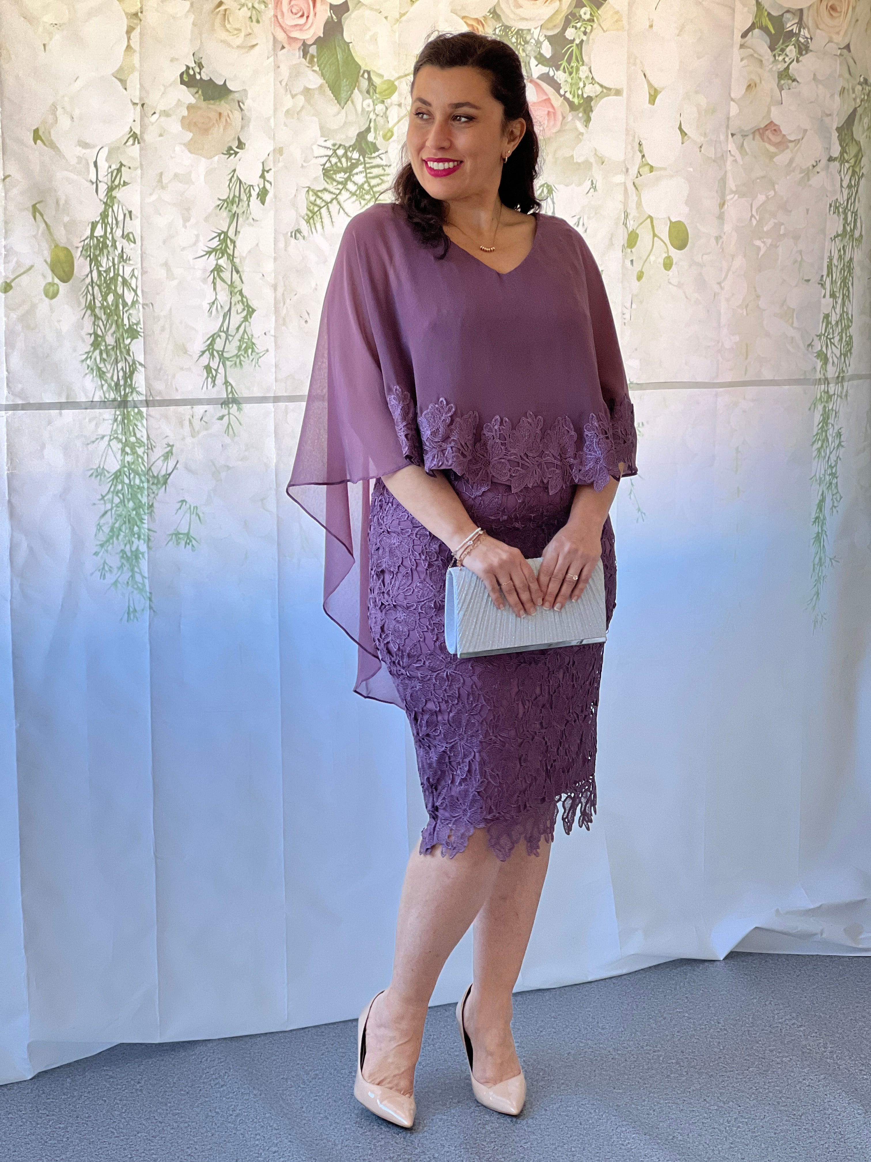 Lavender lace dress best sale