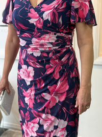 Tracey Hibiscus Evening Dress