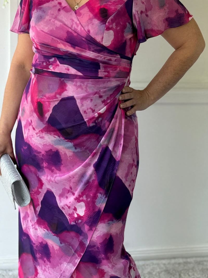 Tracey Pink Evening Dress