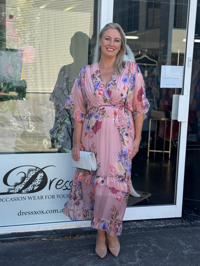 Umara Blush Silk Dress