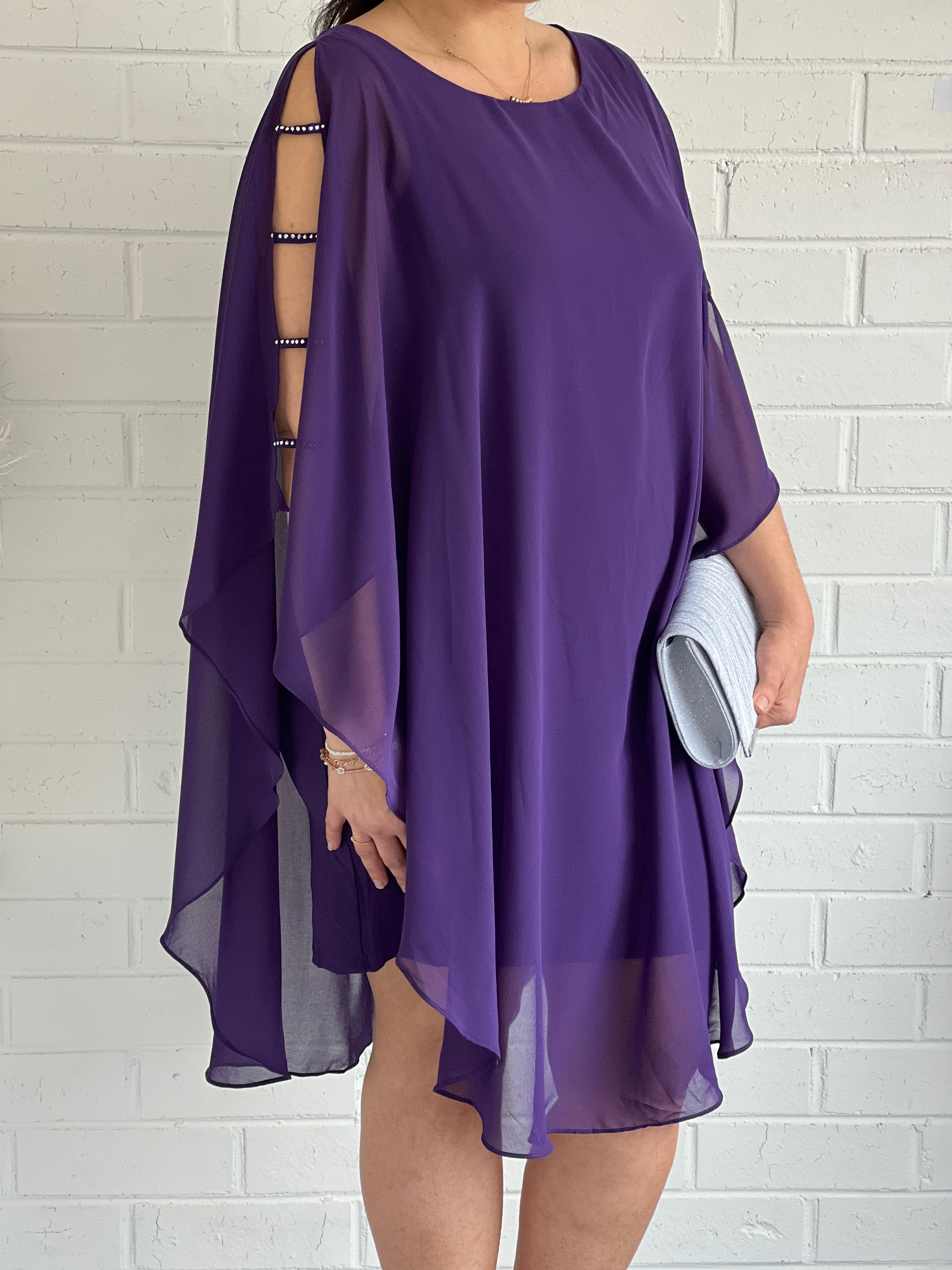 Una Purple Evening Dress